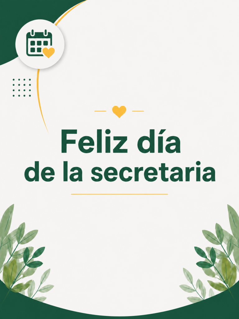 ¡Feliz Día de la Secretaria! – 4 de Setiembre.